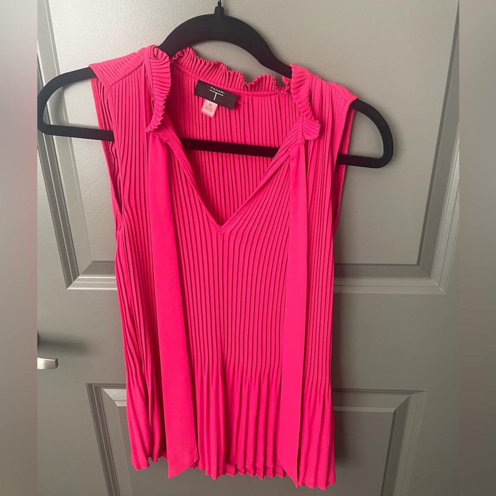 Women’s hot pink sleeveless blouse